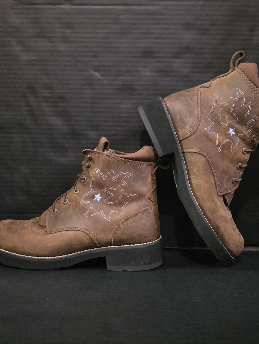 Ariat Womens Driftwood Brown Probably Lacer Boot Size 11 - Picture 1 of 10